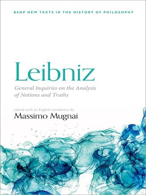 cover image of Leibniz
